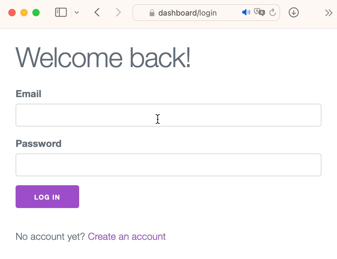 A user logging in with a passkey